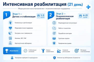 Реабилитация за 21 день в Зеленодольске